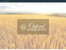 Tablet Screenshot of oxfordendodontics.com